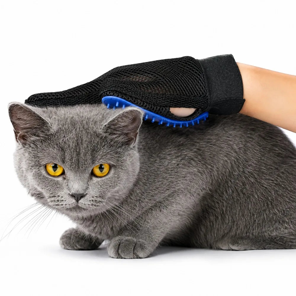 1/10 PCS Pet Silicone Grooming Gloves Effective Hair Remover Comb for Cats Dogs Bath Cleaning and Daily Shedding Control At Home