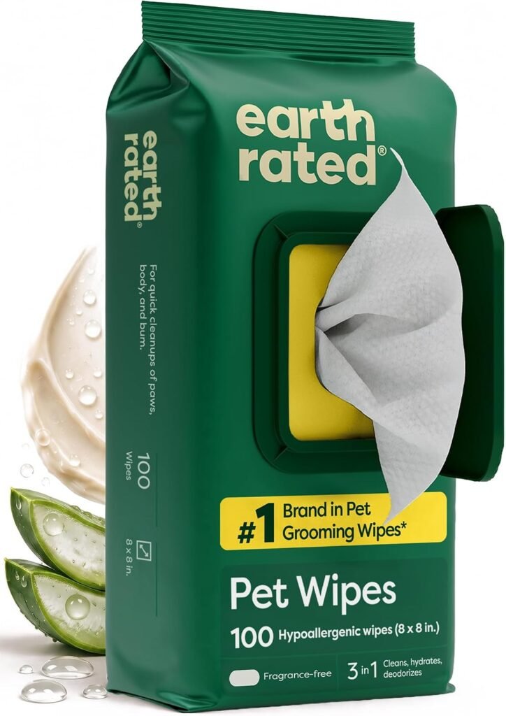 Earth Rated Pet Wipes product package